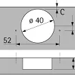 HET ZAWIAS Intermat DN 9935 40MM B18 TH22 9155241  - 2