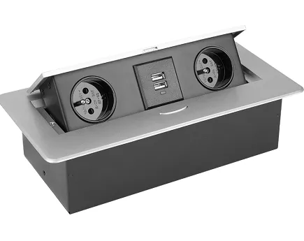 GNIAZDO STRONG 2gn+usb srebrne prost