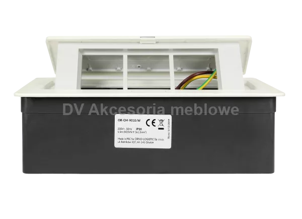 GNIAZDO ORNO 9010/w neonNORGEN prost.obudowa BIAŁA
