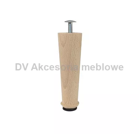 NÓŻKA BUKOWA DREWNIANA H-100 PROSTA