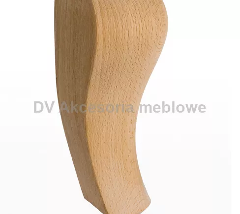 NÓŻKA BUKOWA DREWNO KOPYTKO PROSTE H15