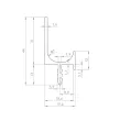 UCHWYT JUVIO II 2900 mm ALU UKW 5 - 2