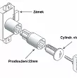 ZAMEK LEHMANN Przedłużenie cylindra 22 mm (180° P4 - 2