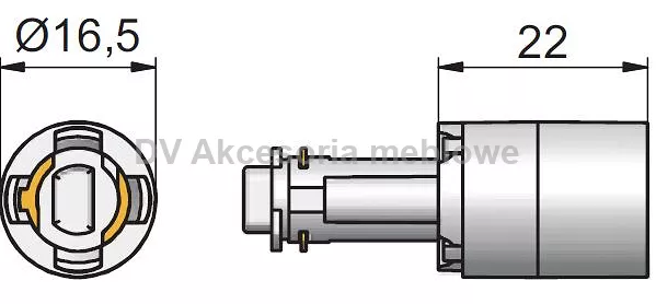 ZAMEK LEHMANN Przedłużenie cylindra 22 mm (180° P4