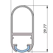 PROFIL LED strong Rail - klosz 2mb wsuwany do prof - 3