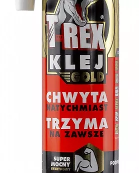 KLEJ MONTAŻOWY HYBRYDOWY T-REX 290ML GOLD