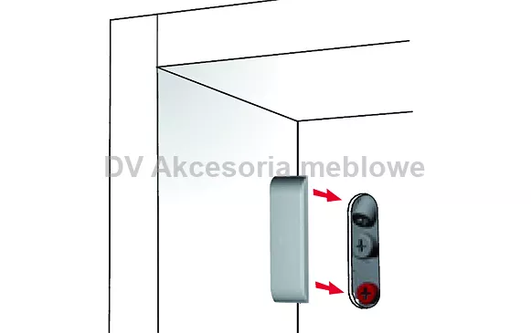 ZAWIESZKA IF LIBRA zaślepka wąska niklowa