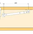 PODNOŚNIK GAZOWY TATAMI 120N 230MM SZARY STRONG  - 2
