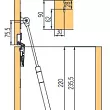 PODNOŚNIK GAZOWY TATAMI 120N 230MM SZARY STRONG  - 4