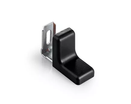 KĄTOWNIK METALOWY Z ZAŚLEPKĄ  ATM CZARNY KN-375