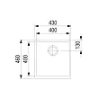 StrongSinks S3 Zlewozmywak granit Hron 430 szary - 3