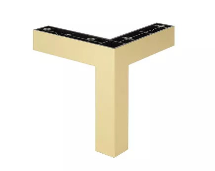 NÓŻKA FP009, 120Rmm, złota  matowa 115*115 