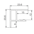 COKÓŁ SCILM  150 mm nar90*/zakoń 150 mm,złoty szcz - 3