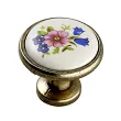 GAŁKA GP04 AE ST.ZŁOTO/ PORCELANA  C131 - 2