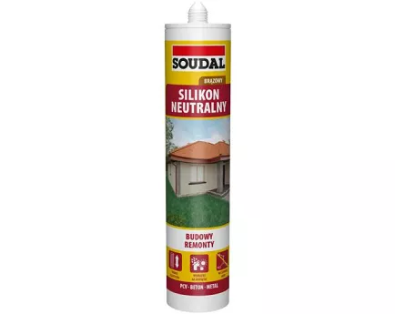 SILIKON NEUTRALNY BRĄZOWY 280 ML SOUDAL