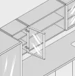 ZAWIAS BLUM   Z1 DN 95* RAMKA ALU 71T950A - 3