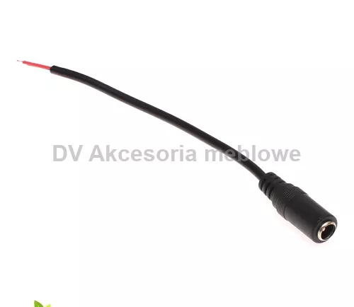 LED PRZEWÓD DC GNIAZDO Z PRZEWODEM 12CM 2,1*5,5 