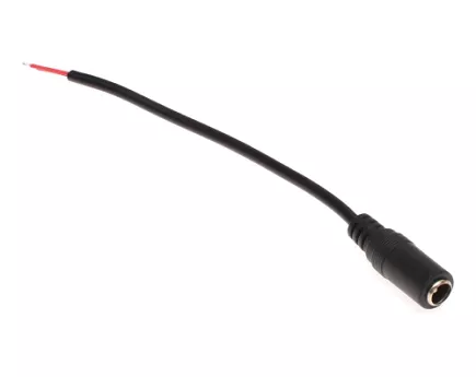 LED PRZEWÓD DC GNIAZDO Z PRZEWODEM 12CM 2,1*5,5 
