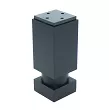 NÓŻKA PLASTIK REG. H 100 CZARNY MAT NMK10003M - 3