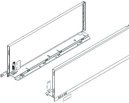 LEGR. BOX BOKI BIAŁE  C 650 770C6502S ŚRED