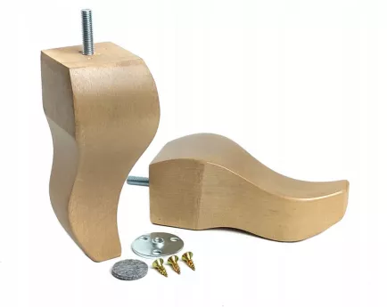 NÓŻKA BUKOWA DREWNO KOPYTKO L