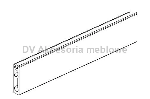 PROFIL LED DRĄŻEK VERTIKO CIEMNY BRĄZ/antrac 900mm