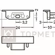 PROFIL LED strong  wpuszczany GROOVE ZAK czarn kpl - 2