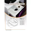 OSŁONA/WYCIĘCIE POD SYFON COVER  210X135 BIAŁA - 2