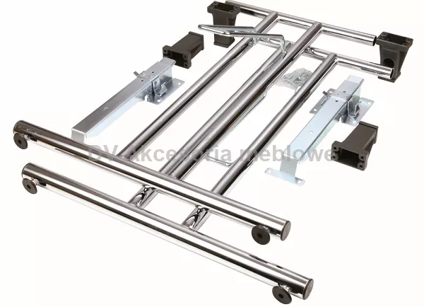 Stelaż prosty składany, chrom (para) 