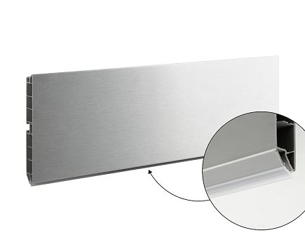 COKÓŁ SCILM  100 mm (4 m), szczotkowane aluminium