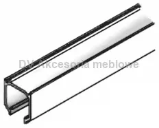 SISCO DRZWI SKŁADANE PROFIL GÓRNY ALU 1500MM