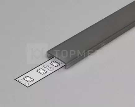 PROFIL LED strong SZYBKA czarna POŁ. 3 MB WCISK