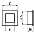 UCHWYT PANEL F INOX *35 - 2