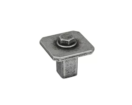 Gałka Kentucky cyna postarzana Tulip