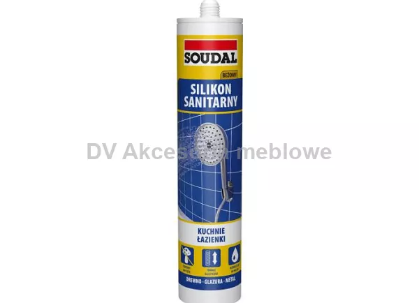SILIKON SANITARNY BEŻOWY 280 ML SOUDAL