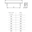 Uchwyt Hrazda    672/712 CZARNY MAT TULIP - 2