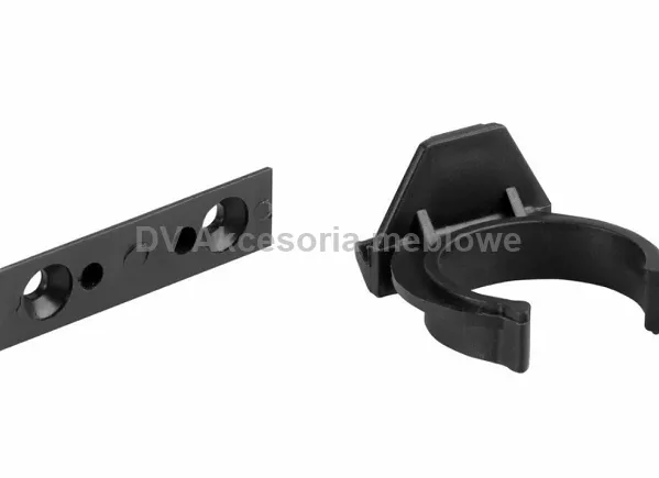 NÓŻKA KUCHENNA H060 CZARNA KLIPS DO COK.NA WKRĘT 