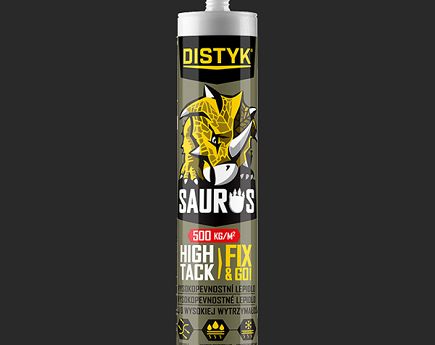 KLEJ MONTAŻOWY SAURUS HIGH TACK 290 ml biały DISTY