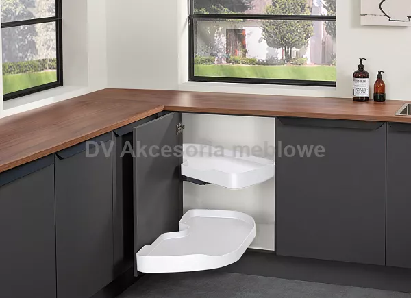 CORNER NERKA Trigon, szer.front 600 mm Biała Prawa