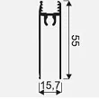 SEVROLL RAMIAK DOLNY CZARNY MAT 3mb - 2
