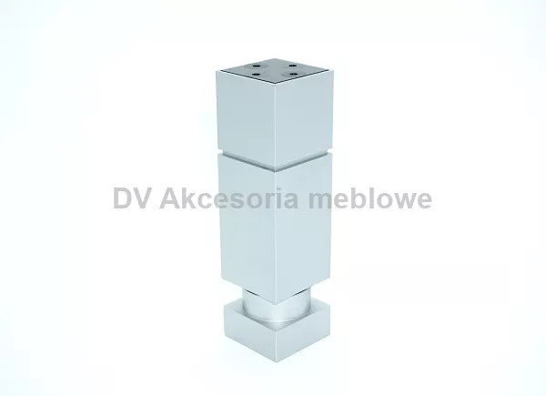 NÓŻKA PLASTIK REG. H 150 ALU NMK15022