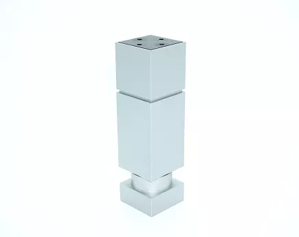 NÓŻKA PLASTIK REG. H 150 ALU NMK15022
