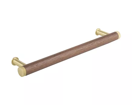 Uchwyt Mewo 160 mm orzech/złoty mat Tulip