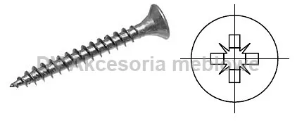 WKRĘT 3,5*35 Strong  PZ2 oc.biały 1000 szt
