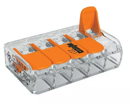 LED PRZEWÓD WAGO ZŁĄCZKA 5*0,2-4MM