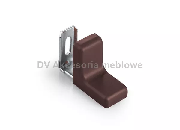 KĄTOWNIK METALOWY Z ZAŚLEPKĄ  ATM WENGE KN-375