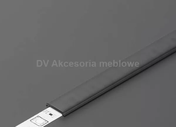 PROFIL LED Strong  nakład. Slim-sz.czar.wcisk 2mb 