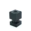 NÓŻKA PLASTIK REG. H 060 CZARNY MAT NMK6003M - 3