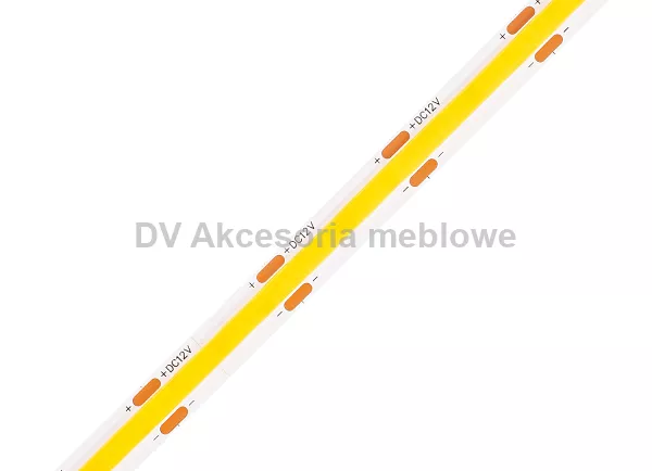 LED TAŚMA STRONG  COB-5W/m 1mb 12V-8mm neutralna