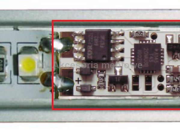 LED WYŁĄCZNIK/ŚCIEMNIACZ DO PROFILU NIEBISKI 12/24